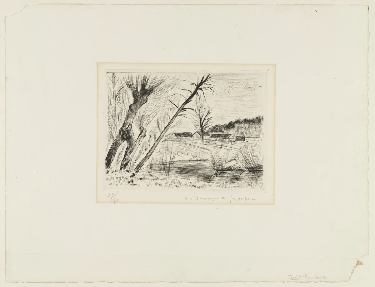 Little Landscape by André Dunoyer de Segonzac, print, 1923