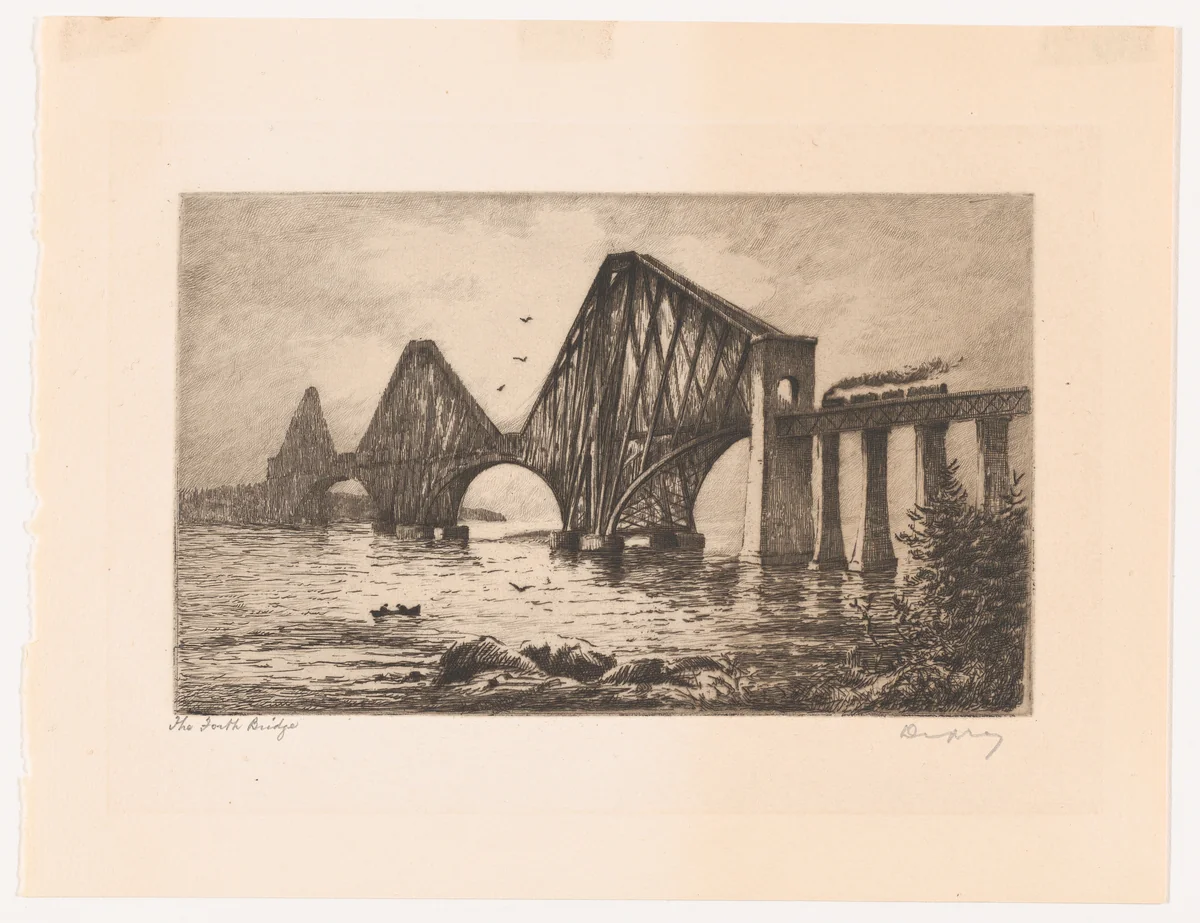 The Forth Bridge by A. Duprez, print, 1885-1895