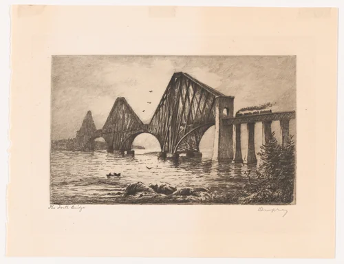 The Forth Bridge by A. Duprez, print, 1885-1895