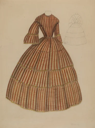 Dress by Herbert Marsh, index of american design, 1936