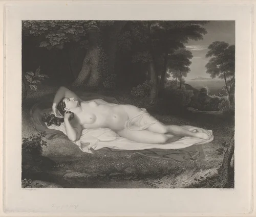 Ariadne by Asher Brown Durand, print, 1834