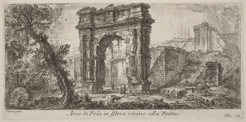 Arco di Pola in Istria by Giovanni Battista Piranesi, portfolio, 1748