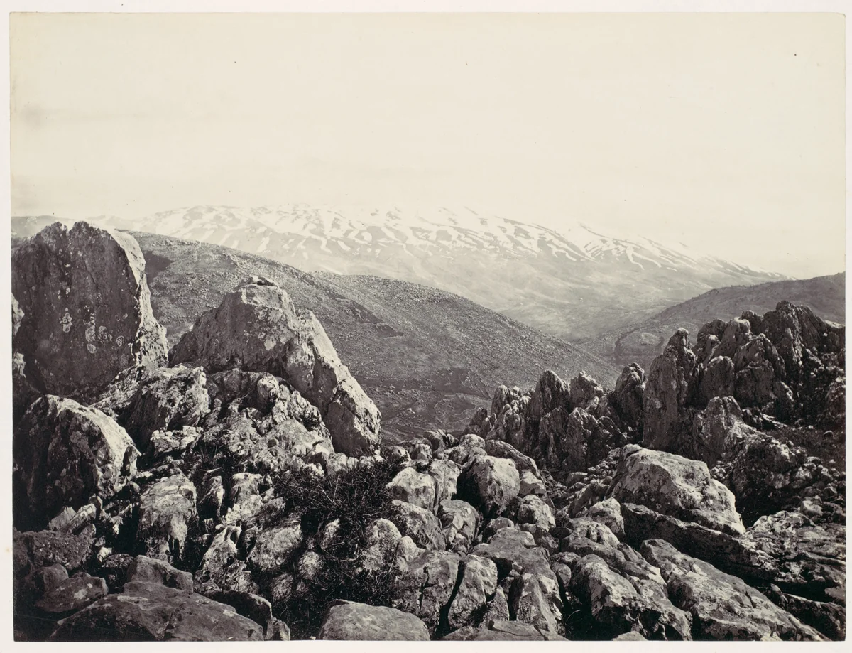 Mount Hermon, The Mount of Transfiguration by Francis Frith, photograph, 1855-1859