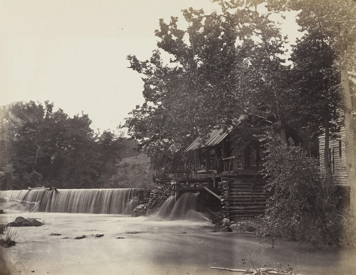Quarles' Mill, North Anna, Virginia by Alexander Gardner, photograph, 1864