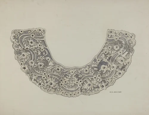Lace Collar by Walter Jennings, index of american design, 1938