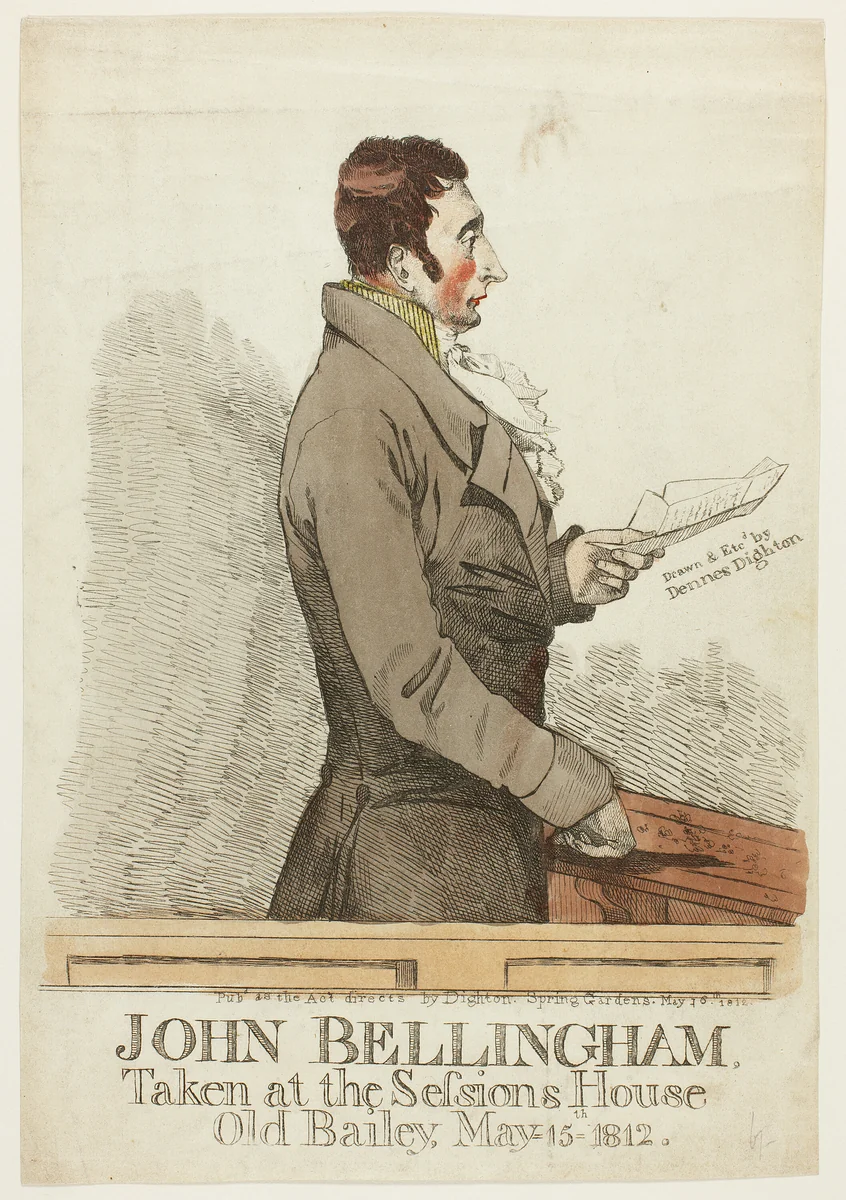 John Bellingham by Denis Dighton, print, 1802-1827