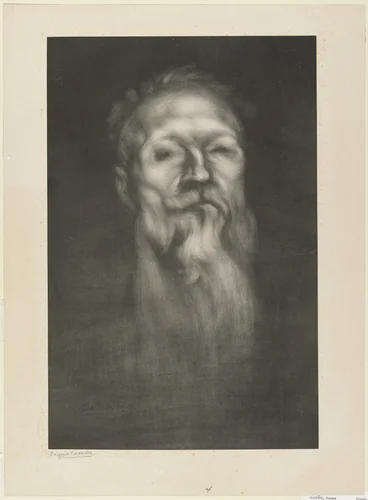 Auguste Rodin by Eugène Carrière, print, 1897