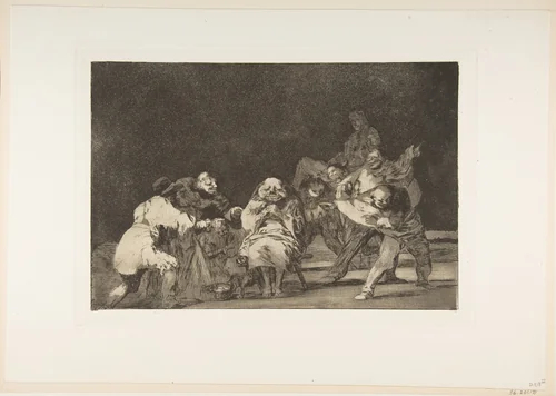 'Loyalty' from the 'Disparates' (Follies / Irrationalities) by Goya, print, 1810-1820