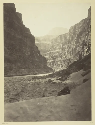 Grand Cañon of the Colorado River, Mouth of Kanab Wash, Looking West by William H. Bell, photograph, 1872