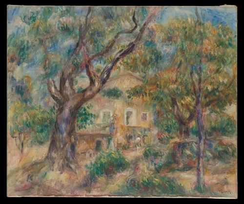 The Farm at Les Collettes, Cagnes by Auguste Renoir, painting, 1908-1914