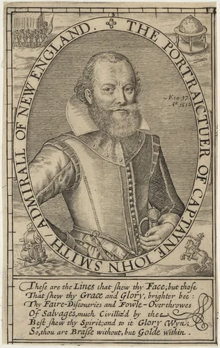 Captain John Smith by Simon van de Passe, print, 1595-1647