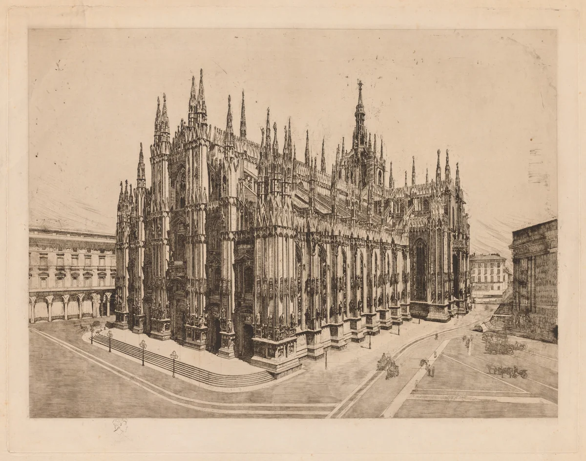 Cathedral, Milan by Otto H. Bacher, print