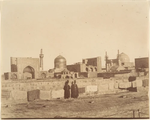 [A General View of MESHED from the roof of a hamam.] by Luigi Pesce, photograph, 1840-1869