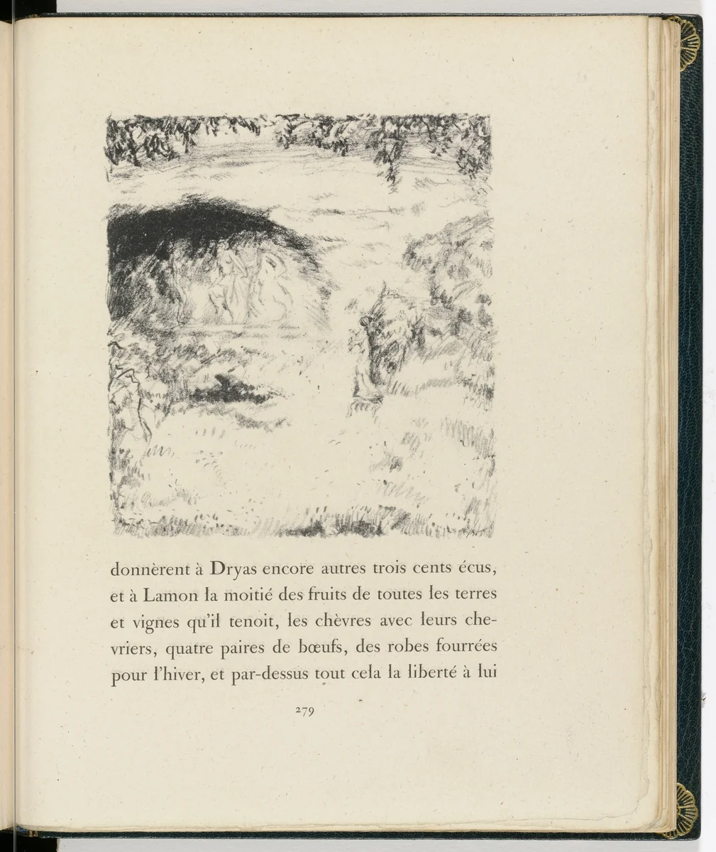 In-text plate (page 279) from Daphnis et Chloé by Pierre Bonnard, illustrated book, 1902