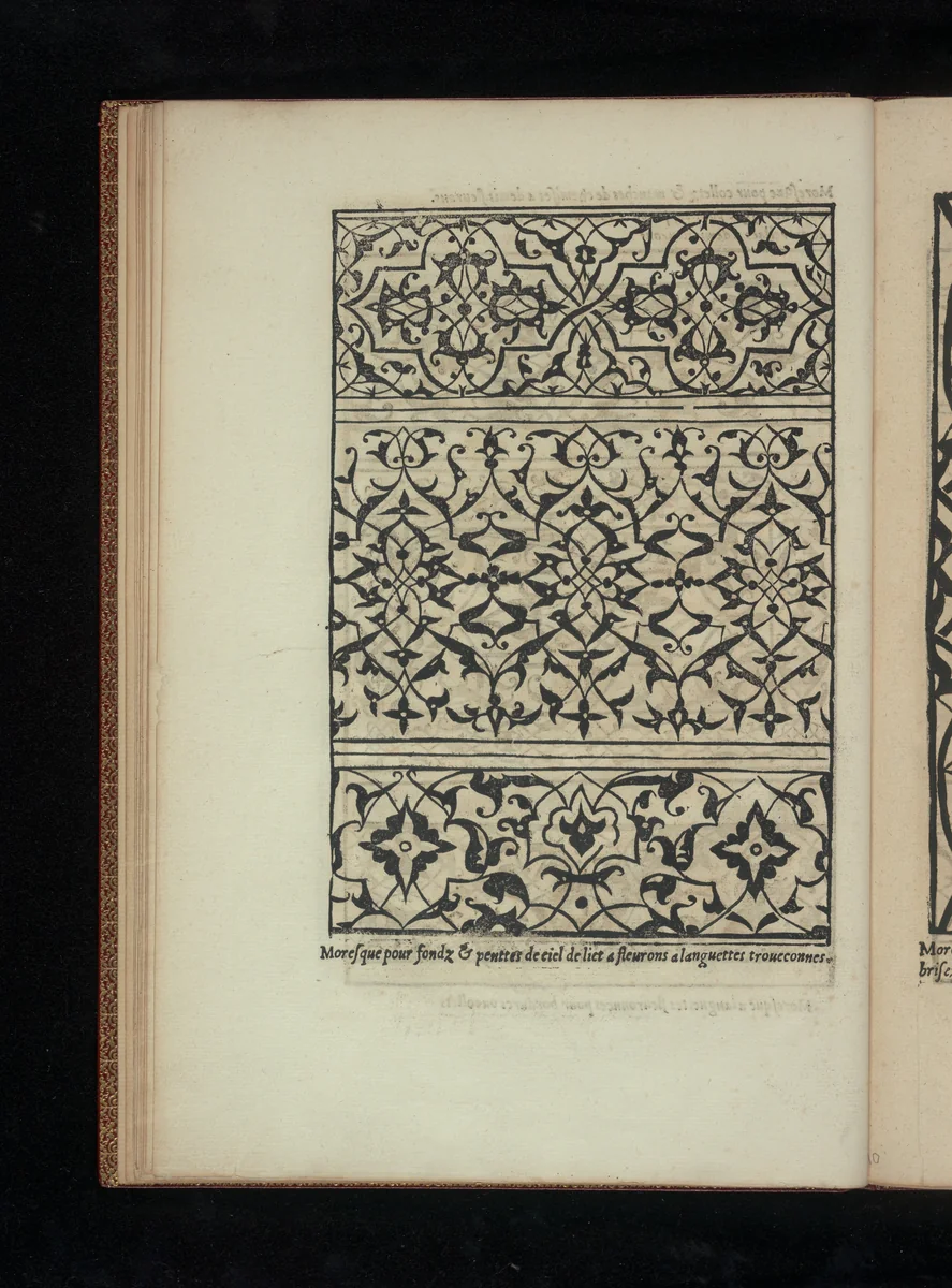 Livre de Moresques, page 10 (verso) by Francesco di Pellegrino, book, 1546