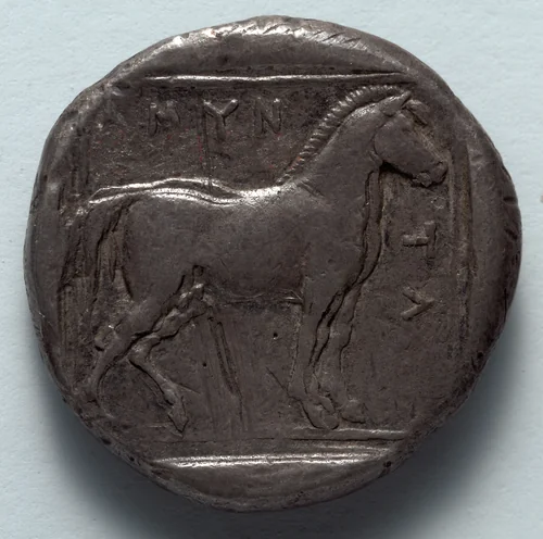 Stater: Horse (reverse) by Unknown, metalwork, -389--369