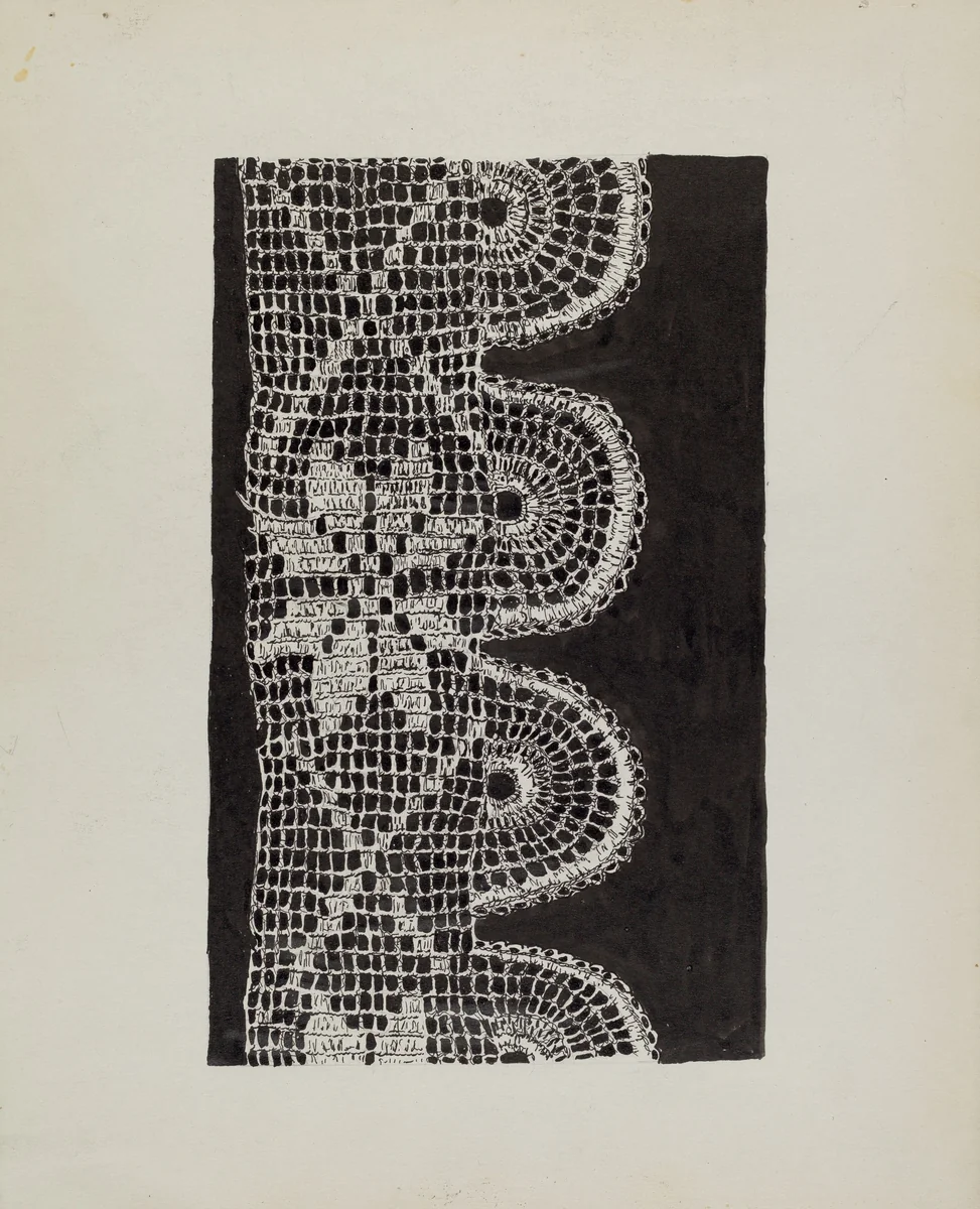 Crocheted Lace by Lena Nastasi, index of american design, 1936