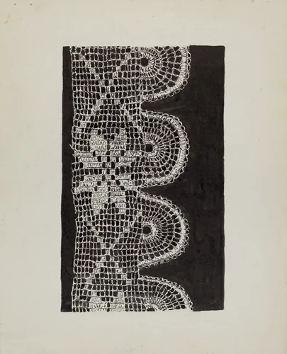 Crocheted Lace by Lena Nastasi, index of american design, 1936
