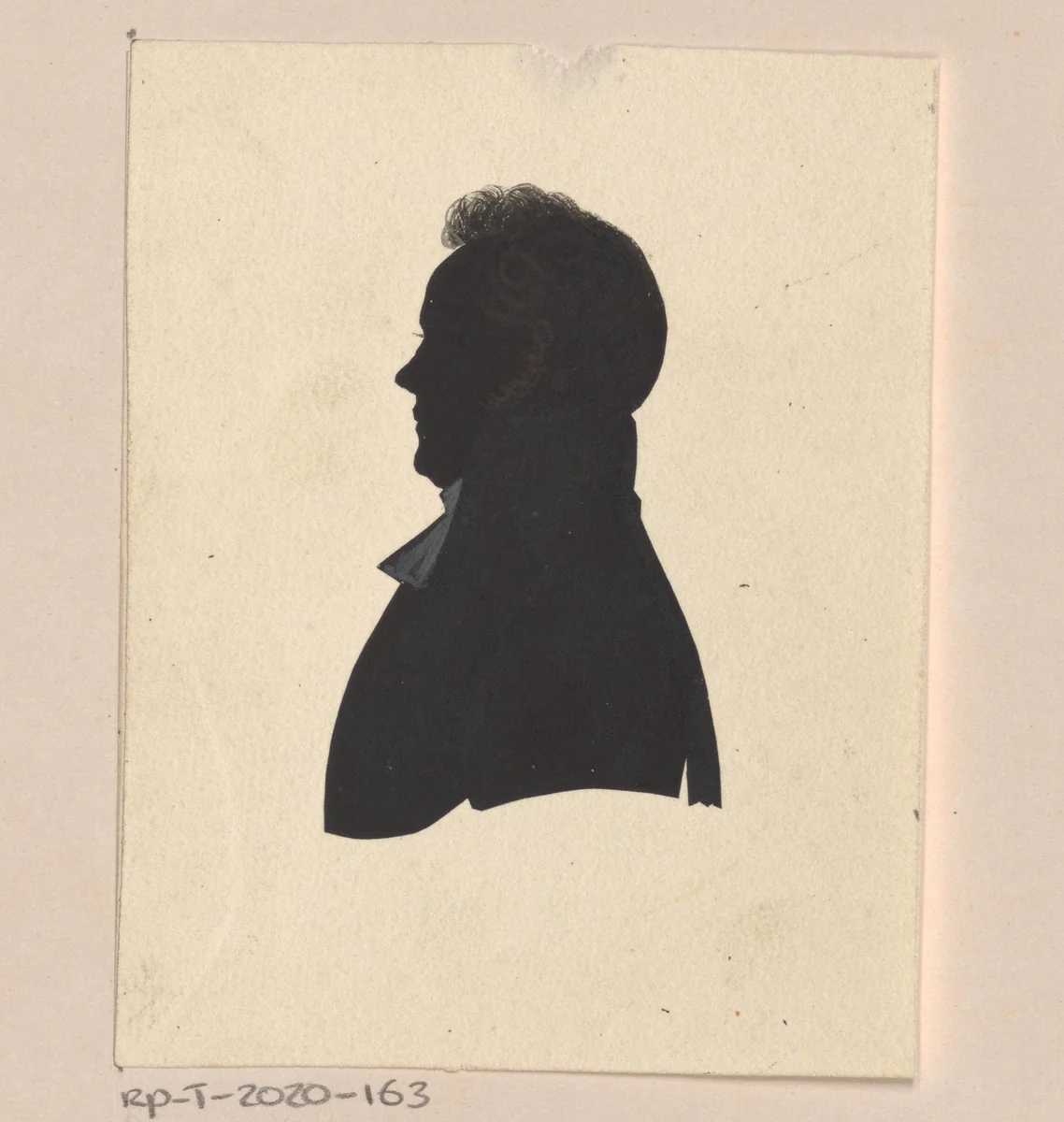 Silhouetportret van Jan Jacob van Voorst by anonymous, drawing, 1800-1869