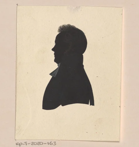 Silhouetportret van Jan Jacob van Voorst by anonymous, drawing, 1800-1869