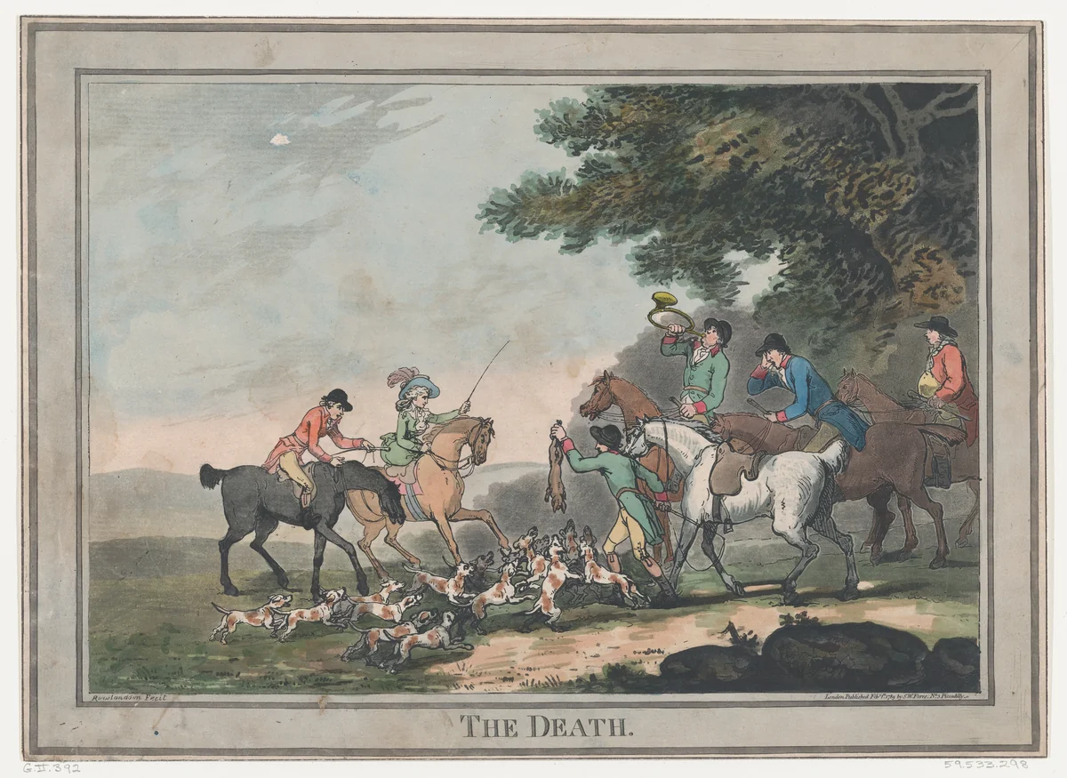 The Death by Thomas Rowlandson, print, 1789