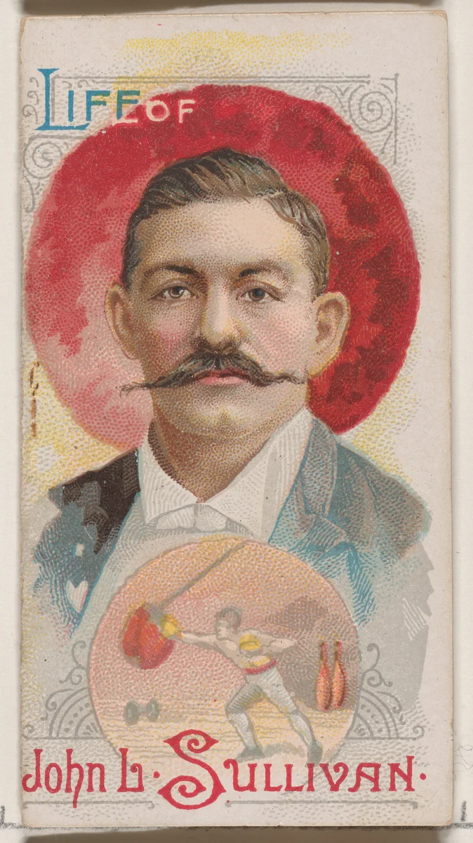 Life of John Lawrence Sullivan, from the Histories of Poor Boys and Famous People series of booklets (N79) for Duke brand cigarettes by W. Duke, Sons & Co., print, 1888