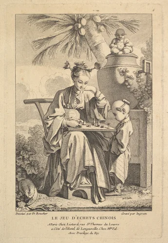 The Game of Chinese Chess by John Ingram, print, 1741-1763