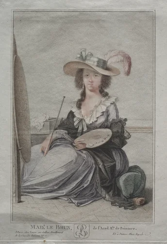 Mme Vigée Lebrun by anonymous, print, 1795-1805