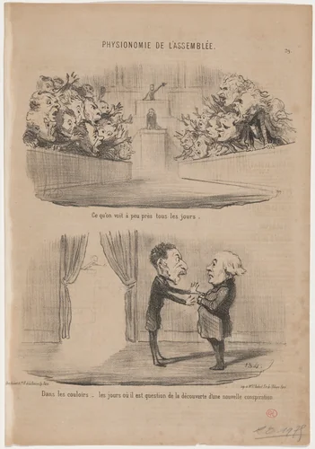 Ce qu'on voit a peu près tous les jours by Honoré Daumier, print, 1850