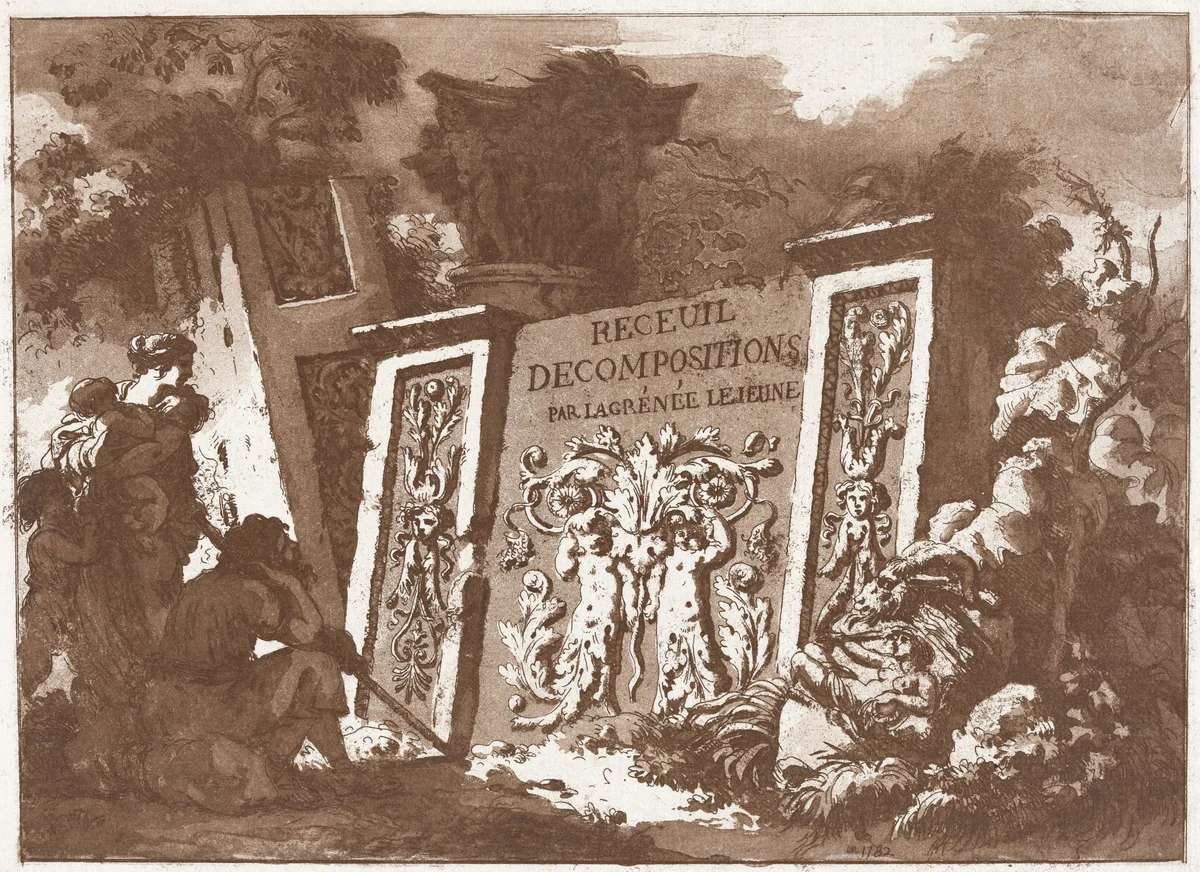 Title Page by Jean Jacques Lagrenée, print, 1782