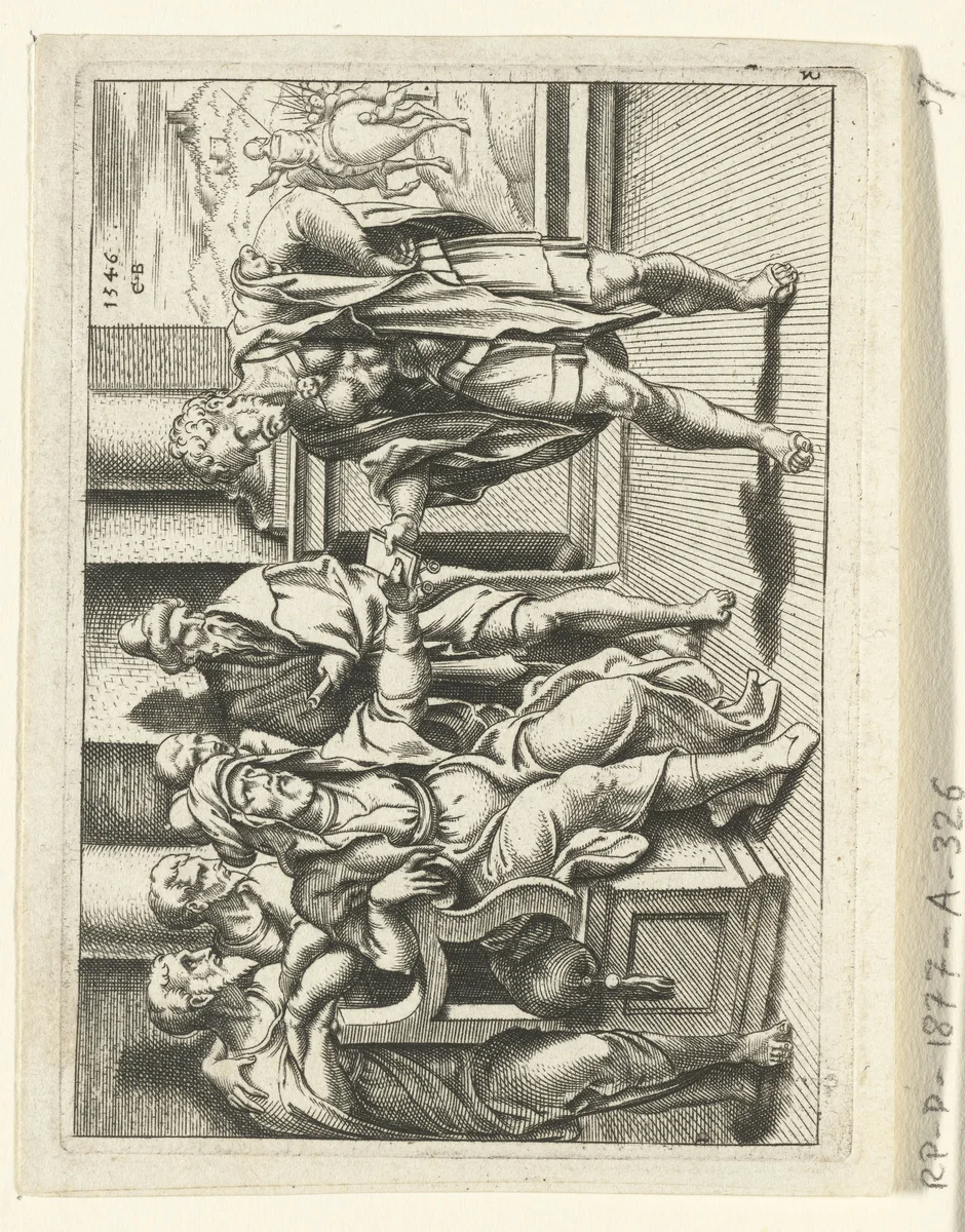 Saulus op weg naar Damascus by Unknown, print, 1546