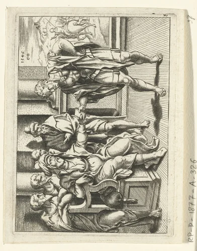 Saulus op weg naar Damascus by Unknown, print, 1546