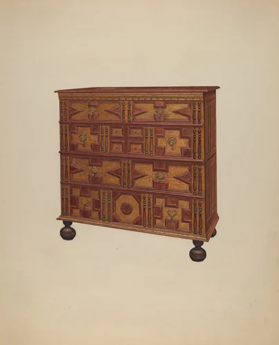 Chest of Drawers by Francis Borelli, index of american design, 1938