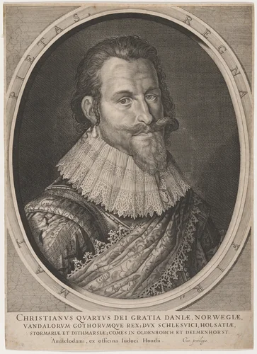 Christian IV of Denmark by Jodocus Hondius, print, 1563-1612