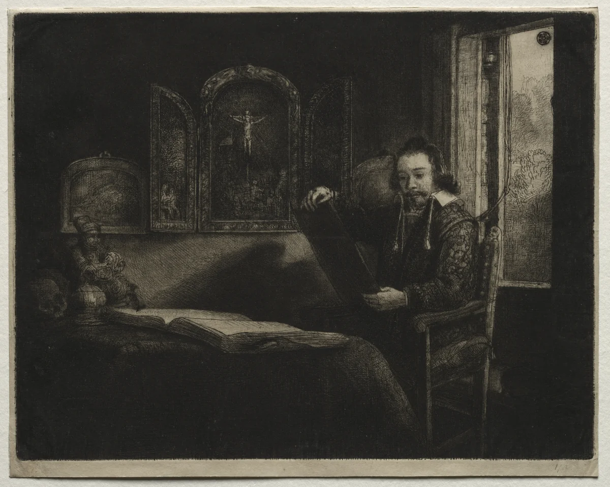 Abraham Francen, Apothecary by Rembrandt van Rijn, print, 1652-1662