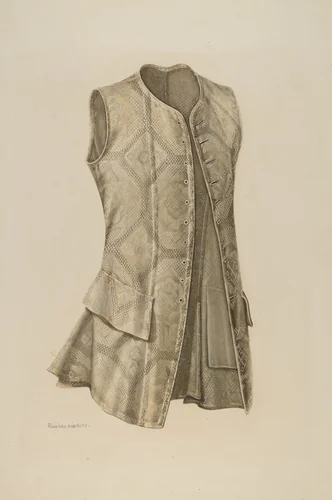 Man's Waistcoat by Ruggiero Pierotti, index of american design, 1942