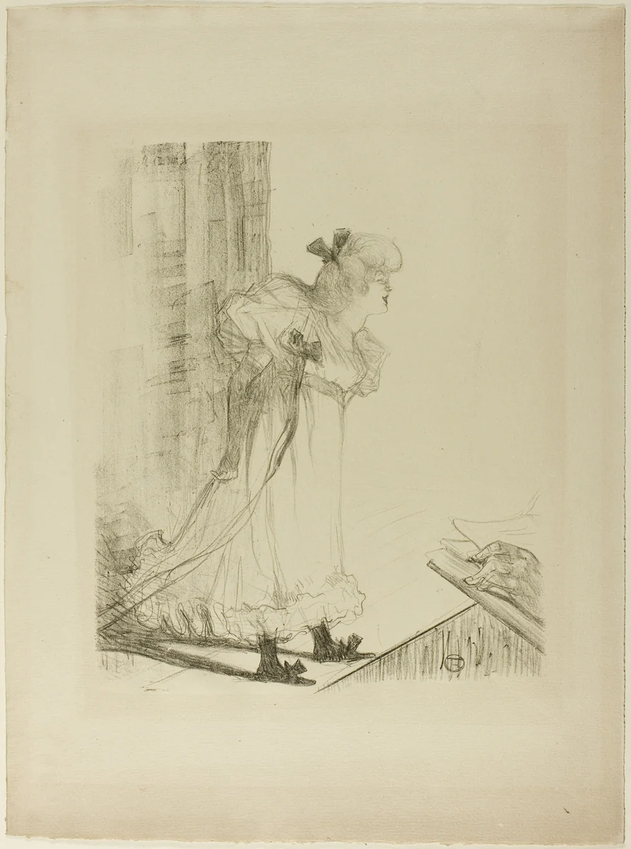 Cabaret Singer by Henri de Toulouse-Lautrec, print, 1898