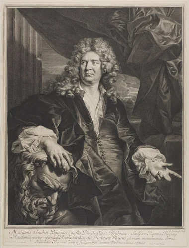 Martin Vanden Bogaert Desjardins by Gérard Edelinck
Hyacinthe Rigaud, print, 1698