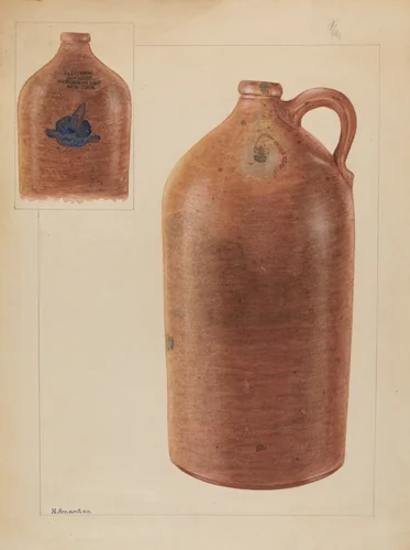 Jug by Nicholas Amantea, index of american design, 1936