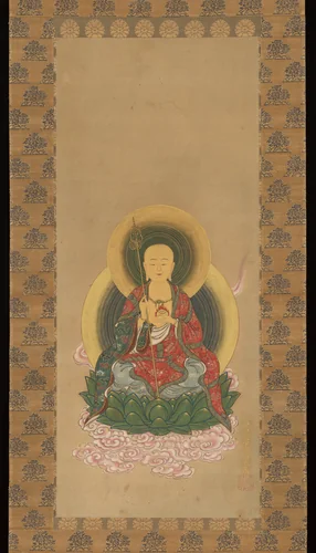 Jizō Bosatsu by Hanabusa Itchō (英一蝶), painting, 1667-1698