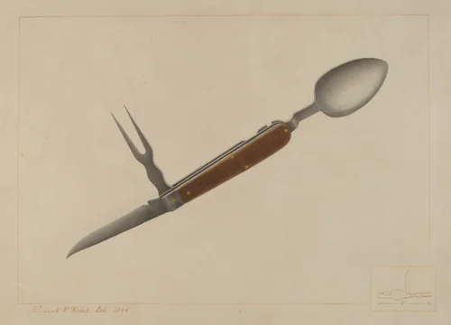Officer's Mess Knife by Vincent P. Rosel, index of american design, 1938