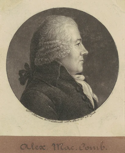 Alexander Macomb by Charles B. J. Févret de Saint-Mémin, print, 1796-1797