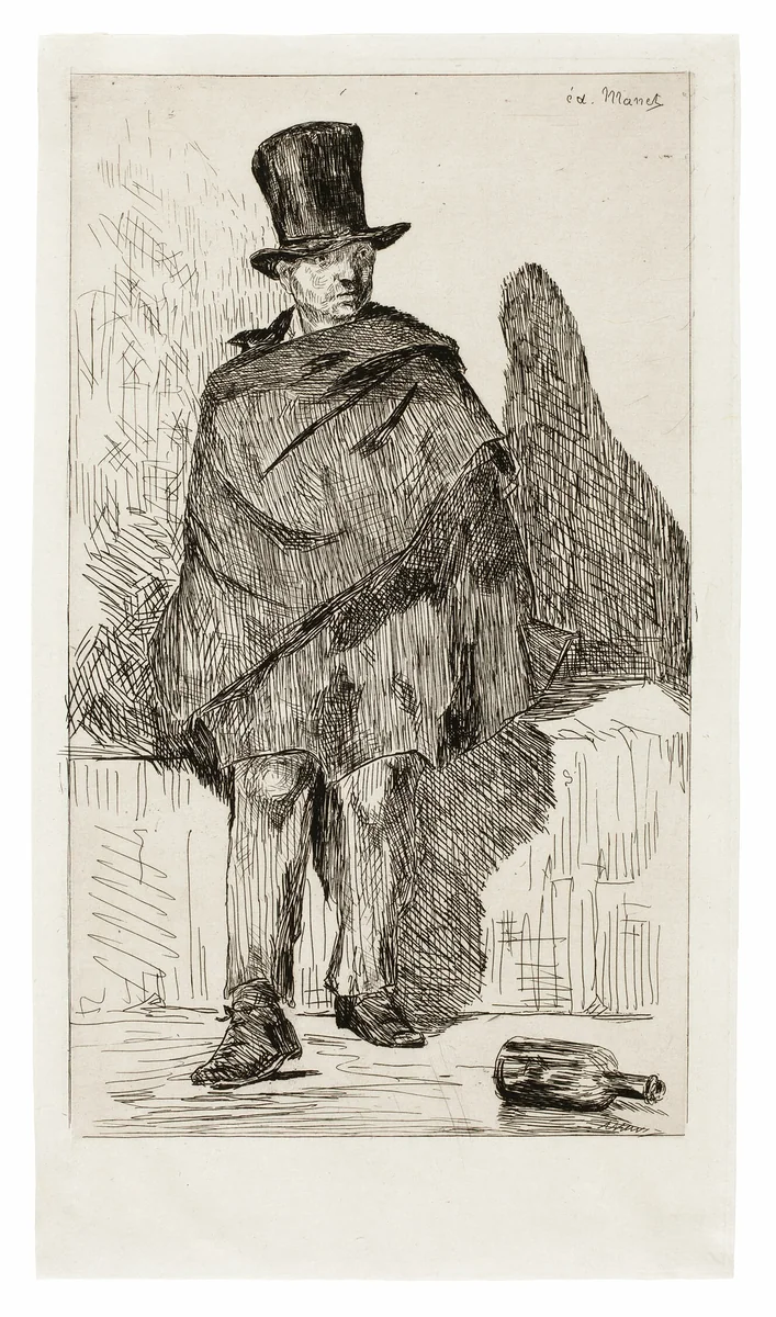 The Absinthe Drinker by Édouard Manet, print, 1862