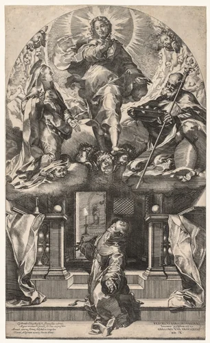 The Vision of St. Francis by Federico Barocci, print, 1581