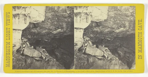 View from "Bridge of Sighs", No. 20 from the series "Mammoth Cave Views" by Chas Waldack, photograph, 1866