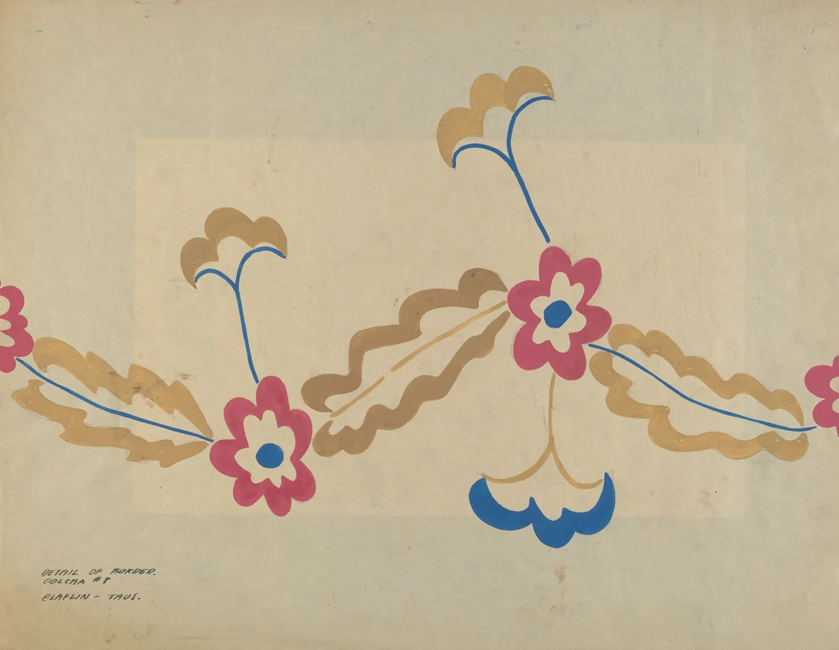 Colcha by Majel G. Claflin, index of american design, 1935-1942