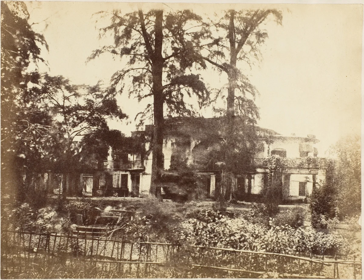 Our House, Dum Dum by R. B. Hill, photograph, 1850-1859