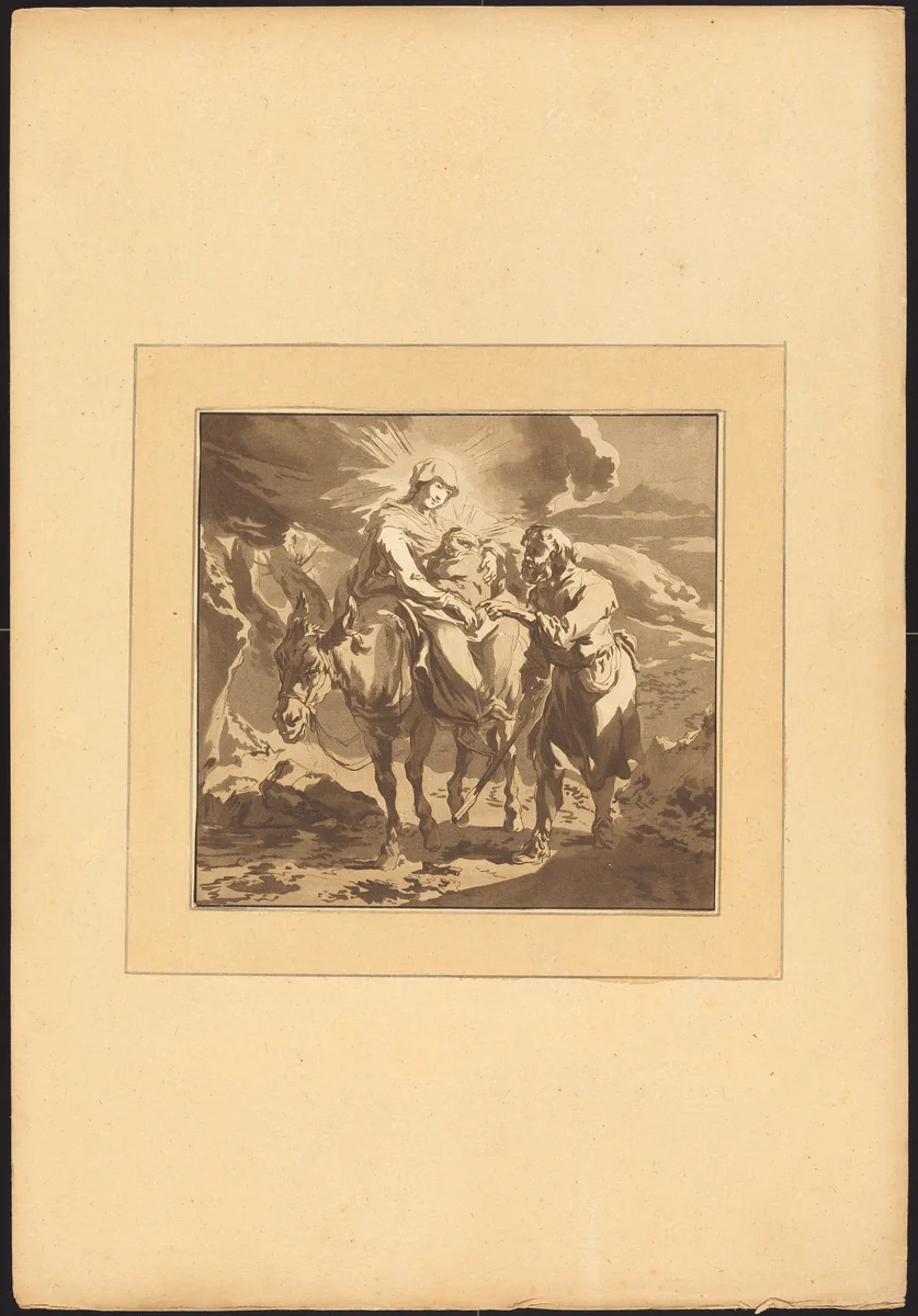 The Flight into Egypt by Nicolaes Pietersz Berchem, portfolio, 1782-1785