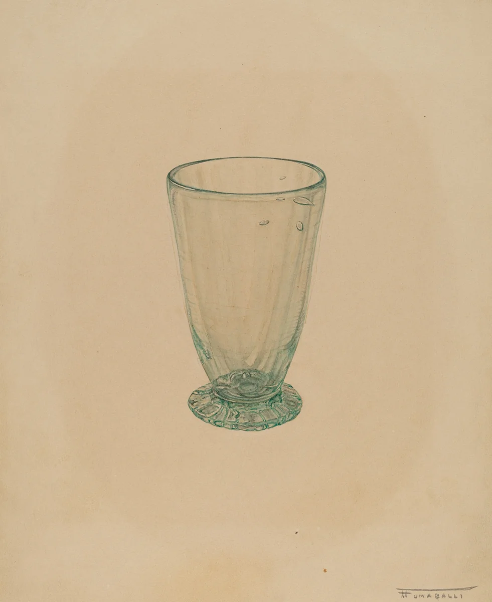 Toddy Glass by Frank Fumagalli, index of american design, 1940