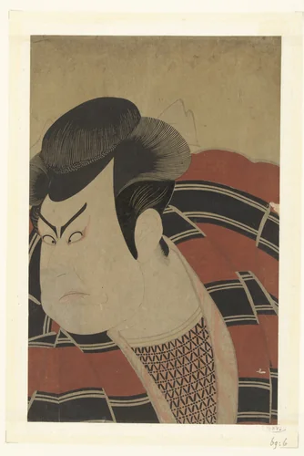 Busteportret van Kataoka Nizaemon VII. by Utagawa Toyokuni, print, 1796-1798